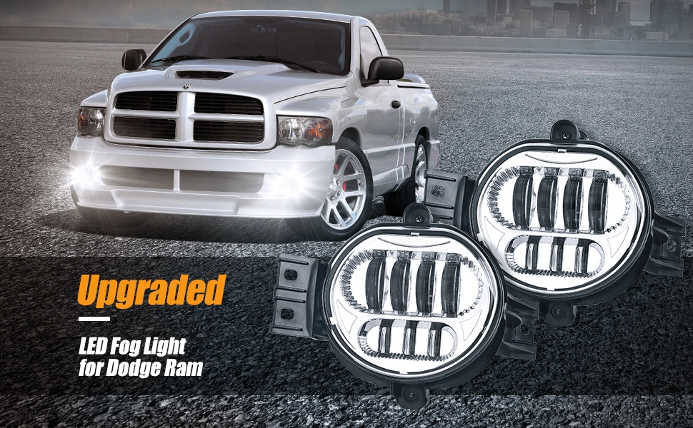 Car Accessories LED Fog Driving Lamp DRL Daytime Running Light for Dodge RAM 1500 2500 3500 2002 2003 2004 2005 2006 2007 2008