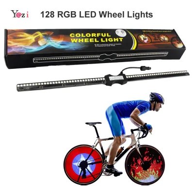 Многоцветный велосипедный фонарь, спицы, лампа для шин, RGB аксессуары для велосипеда, светодиодный светильник для велосипеда и мотоцикла, светильник для шин автомобиля, спицевый светильник